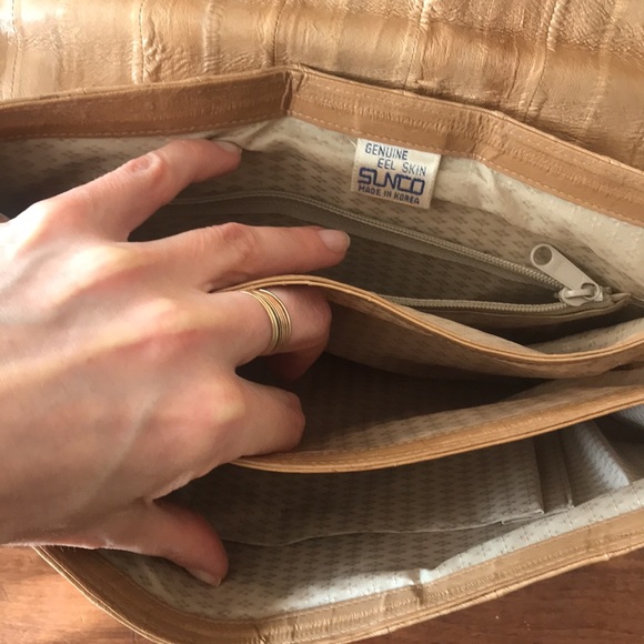 90’s Eel skin handbag - vintage - Picture 4 of 13